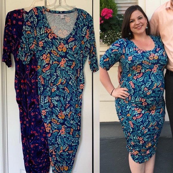 Motherhood Maternity Dresses & Skirts - Bundle Motherhood Maternity printed fitted dresses
